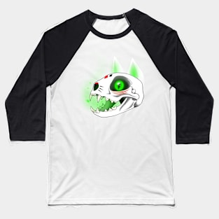 Magic Cat Skull Baseball T-Shirt